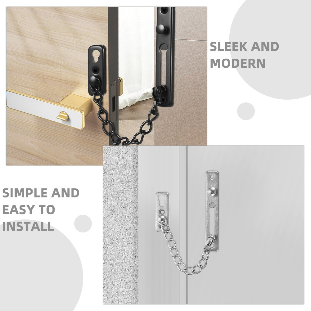 2개입 스테인리스 스틸 도어 체인 잠금장치, 고강도 보 - Security Chain Door 리뷰 및 가격