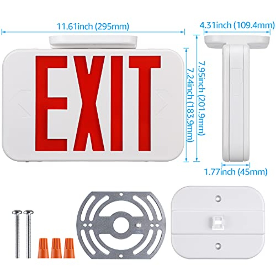 LED 출구 표시등, 배터리 백업 기능이 있는 비상 출 - Emergency Exit Sign 리뷰 및 가격