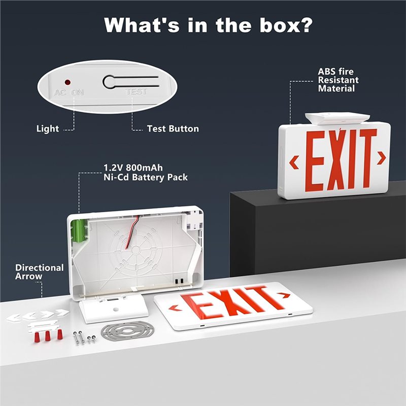 B67C UL 인증, 상업용 비상등 콤보, 비상등 배터 - Emergency Exit Sign 리뷰 및 가격