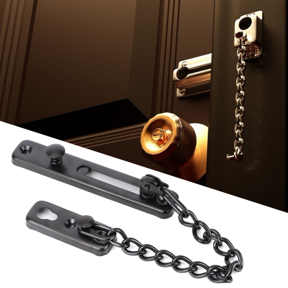 스테인레스 스틸 스테인레스 스틸 도어 보안 체인 블랙, - Security Chain Door 리뷰 및 가격