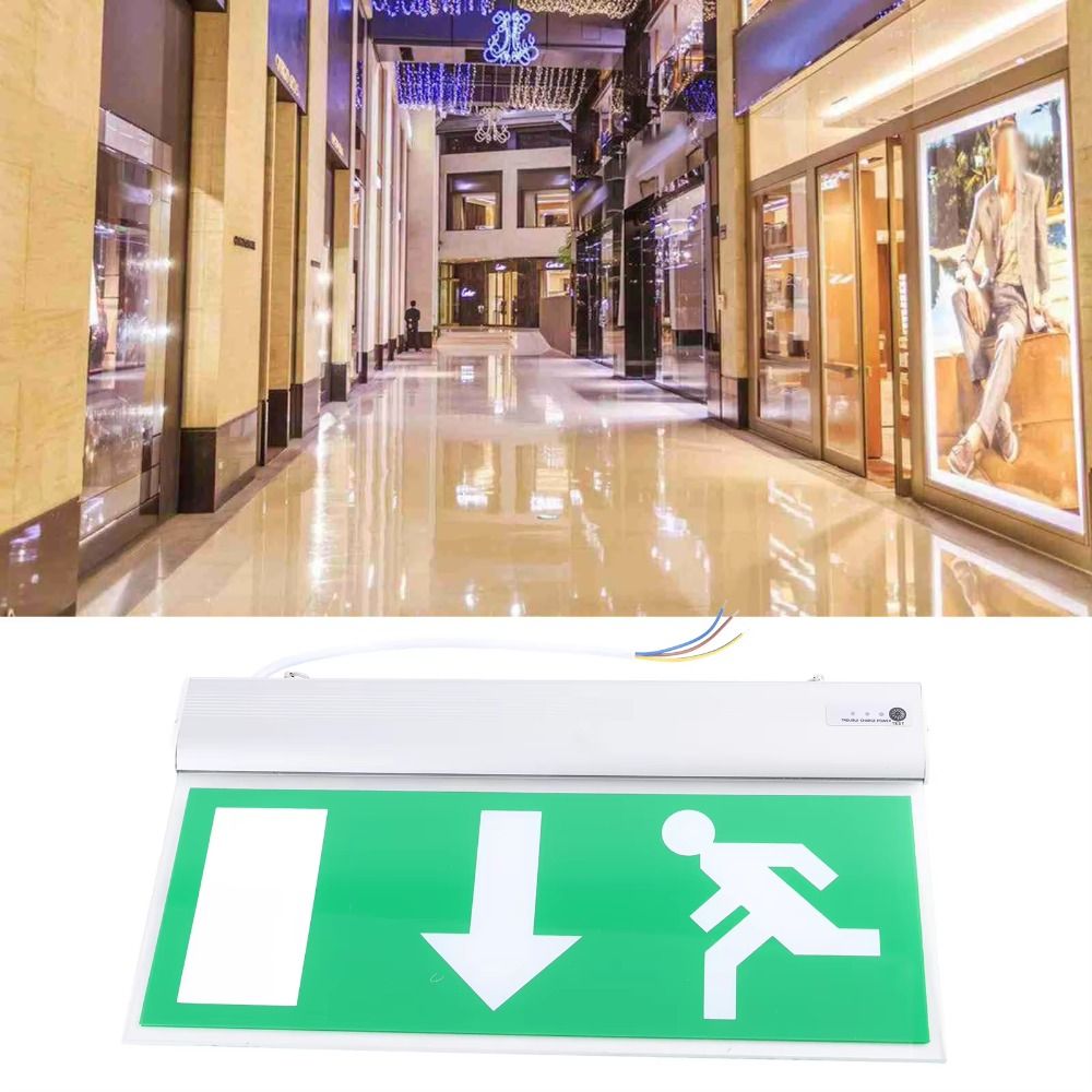 110-240V 상업용 LED 비상 표시등 녹색 전구  - Emergency Exit Sign 리뷰 및 가격